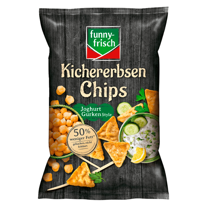Funny-frisch Kichererbsen Chips Joghurt Gurken Style 80g